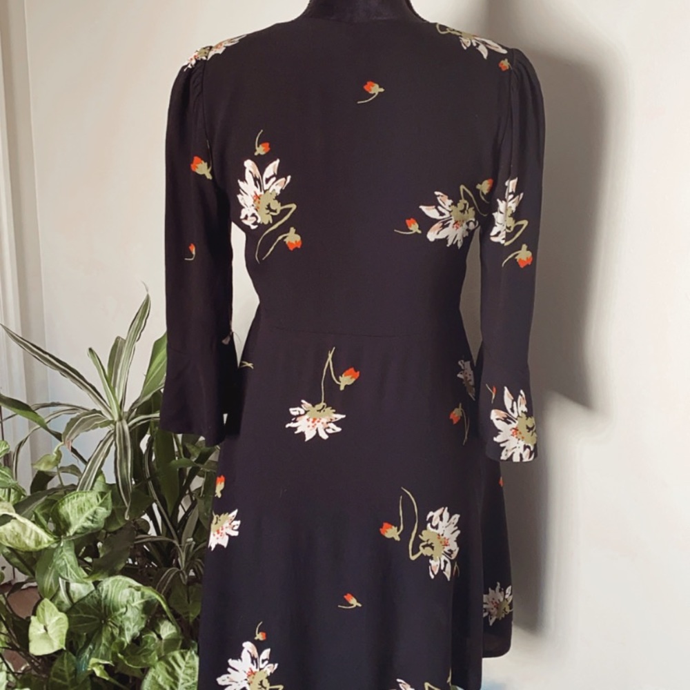 Free People 3/4 Sleeve mini Dress - Picture 3 of 7